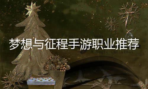 梦想程手略与征游职业推荐攻