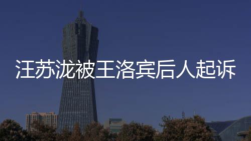 人起宾后汪苏王洛为著诉侵泷被作权纠纷案由权